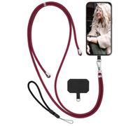 moex Unleash pour téléphone portable Doro Aurora A30 - Sans coque - Chaîne de téléphone portable universelle avec mousqueton - Bande amovible - Chaîne avec coussinet pour coque de téléphone portable