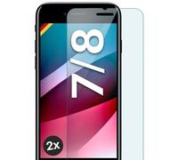 MoEx Verre trempé Compatible avec Apple iPhone 7 / iPhone 8 - Film de Protection en Verre, Film Protecteur d'écran incassable, Film de Verre Pare-balles Transparent, Lot de 2