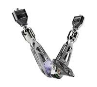 MOFAGE TALOS Bras d'amortissement Magic Bras - Design exosquelette - Charge maximale 5 kg - Fermeture rapide - Frottement réglable - Précision CNC - Pour moniteur, lumière LED, caméra d'action (gris