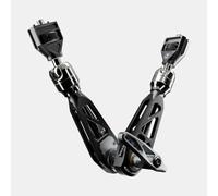 MOFAGE TALOS Damping Magic Arm - Design exosquelette, capacité de charge de 5 kg, fermeture rapide, friction réglable, précision CNC, pour moniteur, lumière LED, caméra d'action (noir)