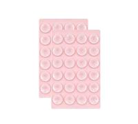 MOFALA 2PCS Support adhésif en Silicone pour étui de téléphone ，Phone Suction Holder Back of Phone Compatible with iPhone and Android Phone Case Accessories (Rose Craie)