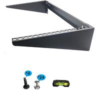 Mofangtech 6U 6U100 Étagère murale pliable en acier laminé à froid 48,3 cm avec matériel d'assemblage