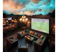 MOFGOE Lumières à LED de Nuage avec Bande de Changement de Couleur, Clouds de Tonnerre de Plafond lumière avec USB, lumière Thundercloud pour Salle de Jeu, Chambre à,5m