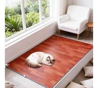 MOFGOE Tapis Chauffant électrique Extra Large antidérapant pour Yoga, Tapis de Sol Chauffant électrique en graphène avec minuterie et préchauffage Rapide, pour Salon, Bureau et Yoga,100 * 150cm