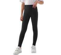 MoFiz Culottes d'équitation Enfants Pantalons d'équitation Confortable et élastique pour Sports équestres Noir 140-158