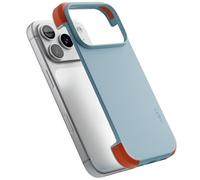 MOFT MOVAS Cadre Coque pour iPhone 17 Pro Max pour Magsafe,[Ultra Fin et Ultra Protecteur] Protection d'angle en TPU avec Cuir Vegan Souple, 0,75 mm (0,03 Pouce) Ultra Thin（Soothing Mist + Sunrise）