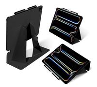 MOFT MOVAS Étui de protection pour iPad Pro M4 2024 11" avec support à crayon, 4 angles réglables, en cuir végétalien, pour réveil/sommeil automatique (noir profond)
