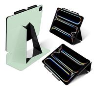 MOFT MOVAS Étui pour iPad Air M2 2024 11" et 5ème/4e génération avec support à crayon, 4 angles réglables, en cuir végétalien, réveil automatique/sommeil (menthe poivrée)