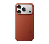 MOFT MOVAS Snap Coque Magnétique pour iPhone 17 Pro, Compatible avec MagSafe [Cuir Vegan Ultra Slim & Anti-Taches ] Etui pour iPhone 17 Pro Case - Protection Appareil Photo, Ocre Rouge