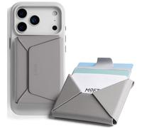 MOFT Portefeuille Magnétique, Porte-Cartes 8 Places, Protection RFID, Design à Accès par Rabat et Réglage d'angle, Portefeuille Minimaliste MOVAS pour Voyage Hommes，Taupe