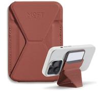 MOFT Snap Portefeuille Magsafe pour iPhone 17/16/15/14/13/12 Series, Support magnétique en Cuir végane pour téléphone avec 3 Angles de Vue, Force magnétique améliorée (Marron)