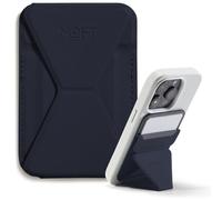 MOFT Snap Portefeuille Magsafe pour iPhone 17/16/15/14/13/12 Series, Support magnétique en Cuir végane pour téléphone avec 3 Angles de Vue, Force magnétique améliorée (Bleu Profond)