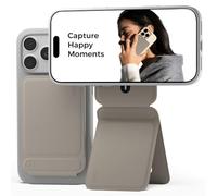 MOFT Trepied Smartphone pour iPhone 17/16/15/14/13/12 Serie Compatible avec MagSafe, Trepied iPhone Portable avec 3 Modes pour Self-vlogging, Parcourir, Photographie Macro, Appel Vidéo, Taupe