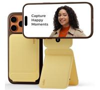 MOFT Trepied Smartphone pour iPhone 17/16/15/14/13/12 Serie Compatible avec MagSafe, Trepied iPhone Portable avec 3 Modes pour Self-vlogging, Parcourir, Photographie Macro, Appel Vidéo, Panna Cotta