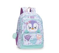 MOFU MOFU Sac à dos scolaire officiel Mofu Mofu, sac à dos fille avec 2 grands espaces centraux, poches avant et latérales, bretelles réglables et rembourrées, dossier rembourré, 32 x 43h x 23, 32 L,