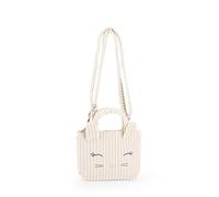 MOFU - Sac à provisions en velours officiel Mofu Mofu, cadeau personnalisé avec broderies et applications 3D, 32 x 34 h ouvert, 14,5 x 19,5 h fermé