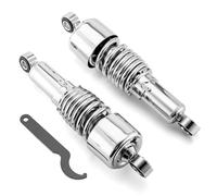 Mofun Kit d'abaissement d'amortisseurs arrière de 26,7 cm réglable pour Harley Touring Road King Electra Glide Road Street Glide Tour Glide FLT FLHT FLHR FLTR FLHX Chrome