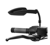 Mofun Mirrors Black Spear Blade Mirrors Compatible with Harley Sportster Dyna Softail Road King Street Road Electra Glide 1982-2024 with 8mm or 10mm Clockwise Bolts