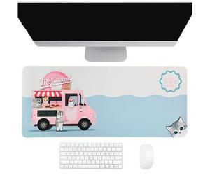 Mofusand Jumbo Sous-main, tapis de souris de jeu et de bureau, base antidérapante, surface lisse pour ordinateur, ordinateur portable et clavier