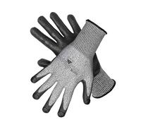 MOG Masters of Gloves Guide CPN 6225 Gants de protection anti-coupures en maille métallique avec revêtement en polyuréthane pour le jardinage, l'artisanat, la sécurité