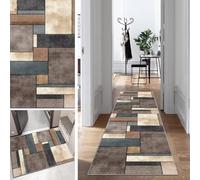 Mogetal Tapis de Passage Couloir Cuisine Boho Long Vintage Classique 100x250cm Bohème au Metre Antidérapant Lavable Absorbant pour Salon Chambre Personnalisable