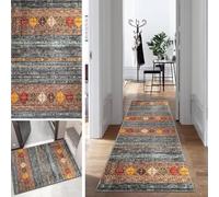 Mogetal Tapis de Passage Couloir Cuisine Boho Long Vintage Classique 80x200cm Bohème au Metre Antidérapant Lavable Absorbant pour Salon Chambre Personnalisable