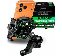 MOGGAM Support Téléphone Moto Anti Vibration Guidon Rétroviseur Scooter