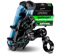 MOGGAM Support Telephone Moto Antivibration Antivol Ultra Résistant Compatible Smartphones Ruggerisés 5.4 à 7.2 Pouces Fixation Sécurisée Guidon pour Trail Adventure Enduro Touring