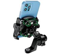 MOGGAM Support Telephone Moto【Double Antivibration】 Support Telephone Velo avec Corps et Anneau en Aluminium Porte Telephone Moto 5,4 á 7,2 Pouces Support Téléphone VTT【Libération Rapide】