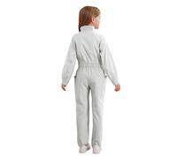 Moggemol Combinaison De Travail Pour Enfants Manches Longues Bleu De Travail Combinaison Plombier Mécanicien Vêtement Une Pièce Rallye Jumpsuit Ivoire 15-16 ans