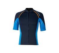 Moggemol Hommes Mm Combinaison en Néoprène Veste Manches Courtes avec Fermeture Éclair Veste De Plongée pour Hommes Natation Snorkeling Surf Haut Bleu Marine XL