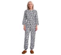 Moggemol Overall Soin Pour Dames Compartimenté Avec Fermeture Éclair Sur Le Dos Et Les Jambes Pour Seniors Personnes Atteintes Démence Ou Dalzheimer Manches Longues Léopard XXL