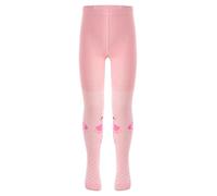 Moggemol Petites Filles Collants Mignons Motifs Ballerines Leggings Côtelés Avec Dentelle Nœud Chaussettes Coton Taille Rose 4-6 ans