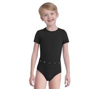 Moggemol Vêtements Adaptés Pour Enfants En Situation Handicap Combinaison Anti Découvrement Manches Courtes Pour Garçons Et Filles Combinaison Pour Autistes Avec Noir 3-4 ans