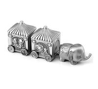 Mogokoyo Boîte à dents argentée avec inscription « My First Tooth and Curl »