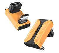 MOGOOD 180 Degrés Adaptateur Type C 2 Pièces, Support 8K@60Hz, 140W PD Charge, Transfert de Données 40Gbps, 180° Type C U Adaptateur, Compatible avec MacBook, iPhone, iPad, Laptop