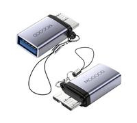 MOGOOD Adaptateur de Charge de données USB Femelle vers Micro B, Adaptateur de Charge de données Micro B vers USB pour Disque Dur Externe, Appareil Photo numérique, téléphone (2 Pack)