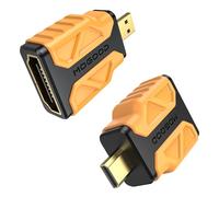 MOGOOD Adaptateur Micro HDMI vers HDMI 4K 2 Paquets, Prise Micro HDMI D Mâle vers HDMI A Femelle, HDR, ARC, 3D, Connecteur MicroHDMI Compatible avec Nikon Zfc, Raspberry Pi5/Pi4, Sony A6400/A6500