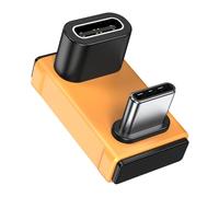 MOGOOD Adaptateur USB C 180 degrés 140W, Adaptateur USB C Mâle vers C Femelle, Connecteur U Type C 180 pour Steam Deck, Switch, Ordinateur portable, Tablette, Téléphone et d'autres Appareils de Type C