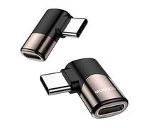 MOGOOD Adaptateur USB C 90 degrés, Prolongateur USB C Mâle vers Femelle à Angle Droit 100W, Connecteur USB4 Type C 40Gbps, 8K@60Hz pour Steam Deck, Switch, MacBook Pro/Air, Tablet, iPad, iPhone 16/15