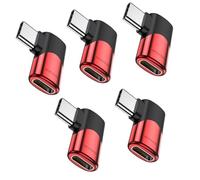 MOGOOD Adaptateur USB C 90 degrés, Prolongateur USB C Mâle vers Femelle à Angle Droit 100W, Connecteur USB4 Type C 40Gbps, 8K@60Hz pour Steam Deck, Switch, MacBook Air, Tablet and More Type C Devices