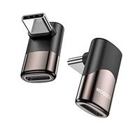 MOGOOD Adaptateur USB C à 90 degrés Adaptateur C Mâle à C Femelle USB C Extender Type-C Data Transmission PD100W Charge Rapide et 8K @ 60Hz Passage pour Les Accessoires de Pont Vapeur