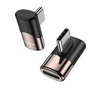 MOGOOD Adaptateur USB C à Angle Droit 90 Degrés - Mâle à Femelle Extension Type C Thunderbolt pour MacBook Pro, IMAC, iPad Pro, Nintendo Switch et Autres Périphériques