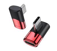 MOGOOD Adaptateur USB C à Angle Droit 90 Degrés - Mâle à Femelle Extension Type C Thunderbolt pour MacBook Pro, IMAC, iPad Pro, Commutateur Nintendo et Autres Périphériques