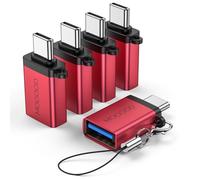 MOGOOD Adaptateur USB C mâle vers USB 3.0 Femelle, Adaptateur USB vers convertisseur USB C OTG Compatible MacBook Pro, Chromebook, Pixelbook, Microsoft Surface Go, Samsung Galaxy S20 S21 S22 Pixel