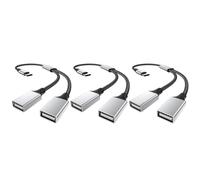 MOGOOD Adaptateur USB C vers Double USB A 3 Pièce MacBook, iPhone, iPad
