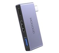 MOGOOD Adaptateur USB C vers HDMI 4K@60Hz, Hub USB C 3 en 1 avec HDMI, Adaptateur Multiport de Type C avec Charge PD 100W et USB 3.0 pour MacBook Air/Pro, Ordinateur Portable, Chromebook, Surface etc