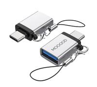 MOGOOD Adaptateur USB C vers USB 3.0, Type C Mâle vers USB 3.0 Femelle Convertisseur OTG Compatible, Pour Banques d'Alimentation et Autres Périphériques
