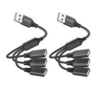 MOGOOD Adaptateur USB mâle vers USB 2.0 Femelle, Adaptateur USB vers convertisseur USB C OTG Compatible MacBook Pro, Chromebook, Pixelbook, Microsoft Surface Go, Samsung Galaxy S20 S21 S22 Pixel