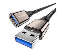 MOGOOD Câble Rallonge USB 3.0 0.5M, Câble Extension USB 3.0 Mâle A vers Femelle A 5Gbps Compatible avec Clavier, PlayStation, Xbox, Lecteur Flash, Imprimante, Appareil Photo,etc